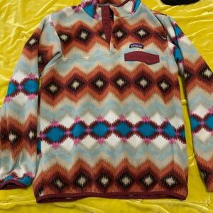 Patagonia Womens Synchilla Pattern Quarter Snap Sweater